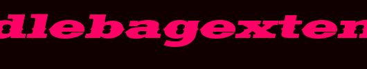 SaddlebagExtended-Italic.ttf是一款不错的英文字体下载