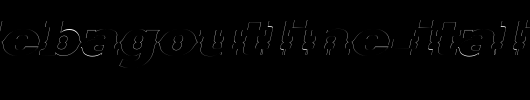SaddlebagOutline-Italic.ttf是一款不错的英文字体下载