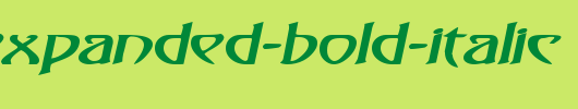 Saga-Expanded-Bold-Italic.ttf是一款不错的英文字体下载