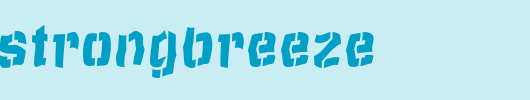 SailingStrongBreeze.ttf是一款不错的英文字体下载