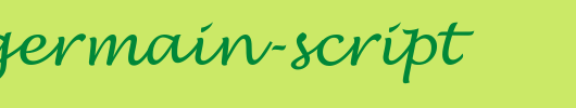 Saintgermain-Script.ttf是一款不错的英文字体下载
