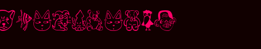 SakabeAnimal01.ttf是一款不错的英文字体下载