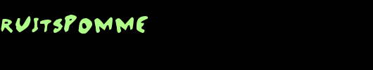 SaladeDeFruitsPomme.ttf是一款不错的英文字体下载