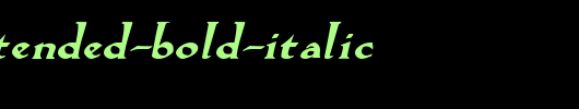 Salem-Extended-Bold-Italic.ttf是一款不错的英文字体下载