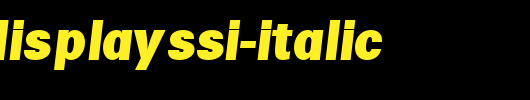 SalinaDisplaySSi-Italic.ttf是一款不错的英文字体下载