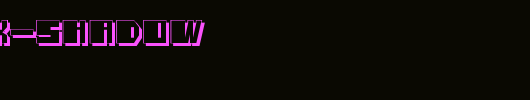 Salmiak-Shadow.ttf是一款不错的英文字体下载