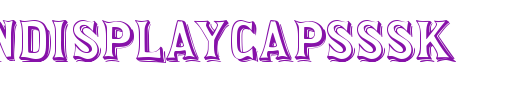 SaloonDisplayCapsSSK.ttf是一款不错的英文字体下载