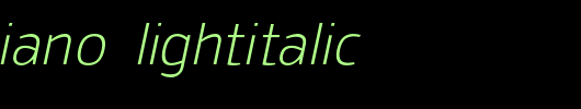 SanFrediano-LightItalic.otf是一款不错的英文字体下载