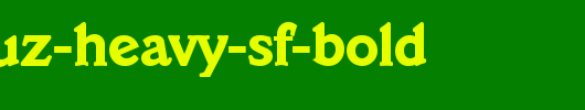 SanaCruz-Heavy-SF-Bold.ttf是一款不错的英文字体下载