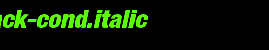 Sans-Black-Cond.ITALIC.ttf是一款不错的英文字体下载