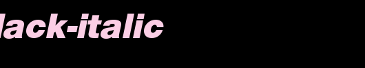 Sans-Black-ITALIC.ttf是一款不错的英文字体下载