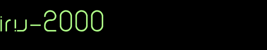 Sans-Piru-2000.ttf是一款不错的英文字体下载