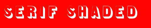 Sans-Serif-Shaded.ttf是一款不错的英文字体下载