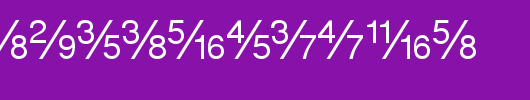 SansFractions.ttf是一款不错的英文字体下载