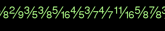 SansFractionsDiagonal-Plain.ttf是一款不错的英文字体下载