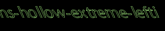 Sapir-Sans-Hollow-Extreme-Lefti.ttf是一款不错的英文字体下载