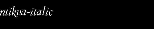 SarabandeAntikva-Italic.ttf是一款不错的英文字体下载