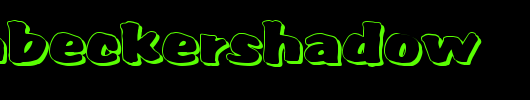 SarahBeckerShadow.ttf是一款不错的英文字体下载