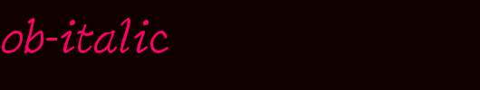 SarahfSlob-Italic.ttf是一款不错的英文字体下载
