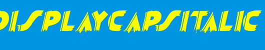 SashDisplayCaps-Italic.ttf是一款不错的英文字体下载