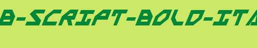 Scarab-Script-Bold-Italic.ttf是一款不错的英文字体下载
