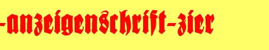 Schmale-Anzeigenschrift-Zier.ttf是一款不错的英文字体下载