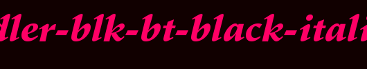 Schneidler-Blk-BT-Black-Italic.ttf是一款不错的英文字体下载