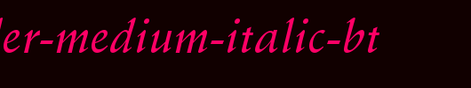 Schneidler-Medium-Italic-BT.ttf是一款不错的英文字体下载