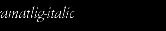 SchneidlerAmaTLig-Italic.ttf是一款不错的英文字体下载