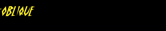 Schrill-AOE-Oblique_英文字体