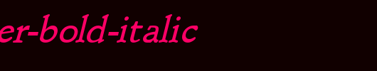 Schroeder-Bold-Italic.ttf是一款不错的英文字体下载