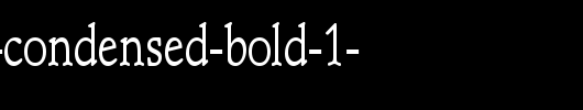 Schroeder-Condensed-Bold-1-.ttf是一款不错的英文字体下载