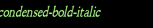 Schroeder-Condensed-Bold-Italic.ttf是一款不错的英文字体下载