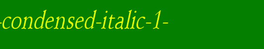 Schroeder-Condensed-Italic-1-.ttf是一款不错的英文字体下载