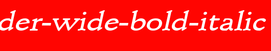 Schroeder-Wide-Bold-Italic.ttf是一款不错的英文字体下载