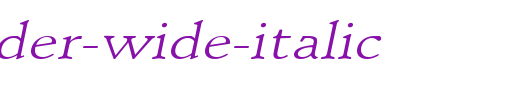Schroeder-Wide-Italic.ttf是一款不错的英文字体下载