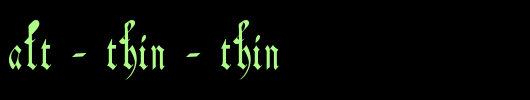 Schwaben-Alt-Thin-Thin.ttf是一款不错的英文字体下载