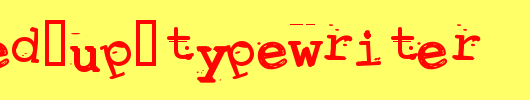 Screwed-Up-Typewriter.ttf是一款不错的英文字体下载