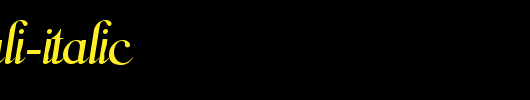 Scrypticali-Italic.ttf是一款不错的英文字体下载