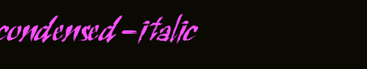Sctratch-Condensed-Italic.ttf是一款不错的英文字体下载