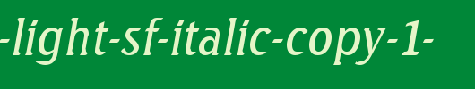 Seabird-Light-SF-Italic-copy-1-.ttf是一款不错的英文字体下载