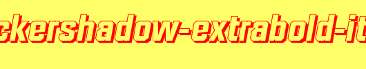 SeanBeckerShadow-ExtraBold-Italic.ttf是一款不错的英文字体下载