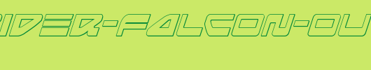 Searider-Falcon-Outline-Italic.ttf是一款不错的英文字体下载