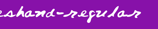 SergesHand-Regular.ttf是一款不错的英文字体下载