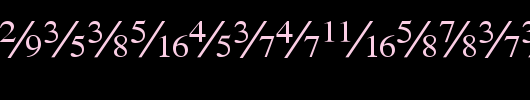 SeriFractionsDiagonal-Plain.ttf是一款不错的英文字体下载