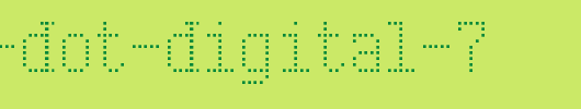 Serif-Dot-Digital-7.ttf是一款不错的英文字体下载