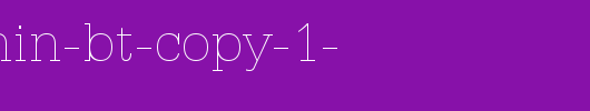 Serifa-Thin-BT-copy-1-.ttf是一款不错的英文字体下载