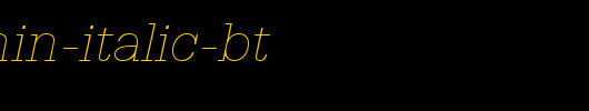 Serifa-Thin-Italic-BT.ttf是一款不错的英文字体下载
