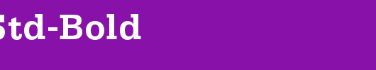 SerifaStd-Bold_英文字体