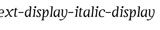 Servus-Text-Display-Italic-display.ttf是一款不错的英文字体下载